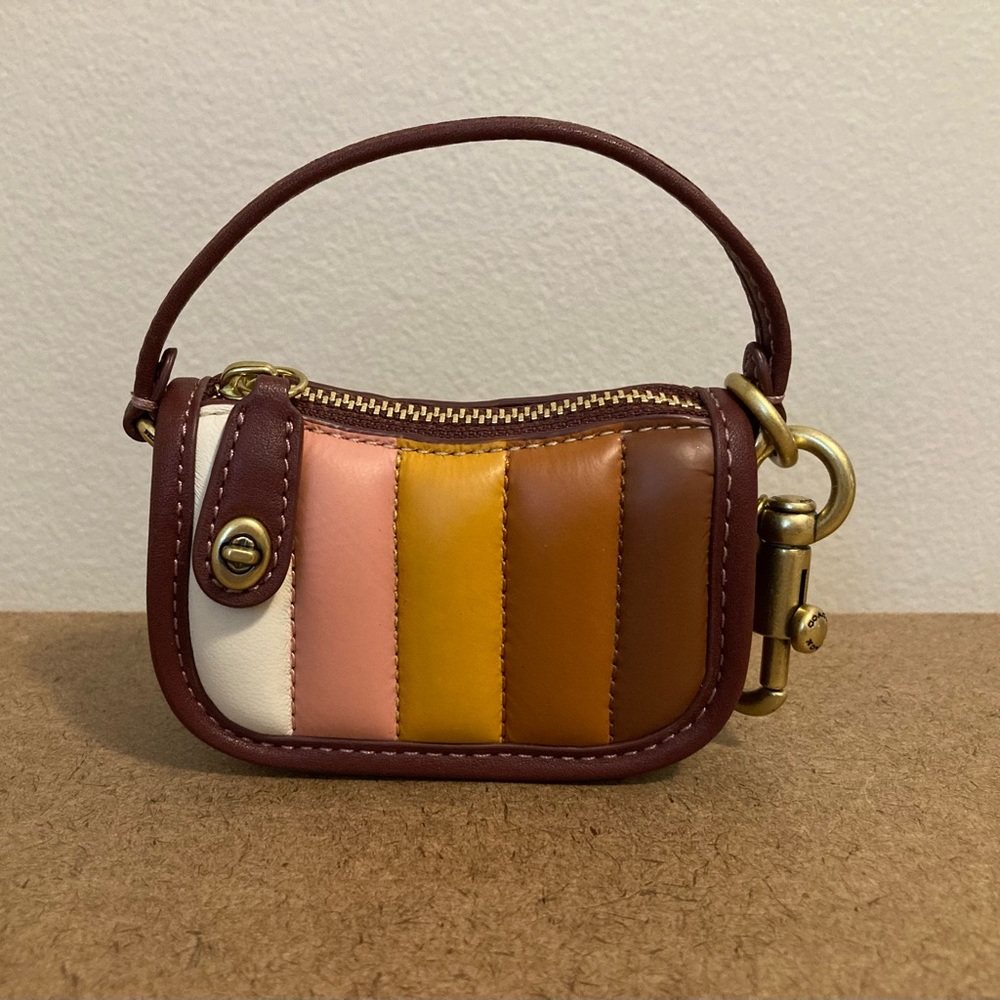 Coach Quilties multicolor Swinger bag charm
